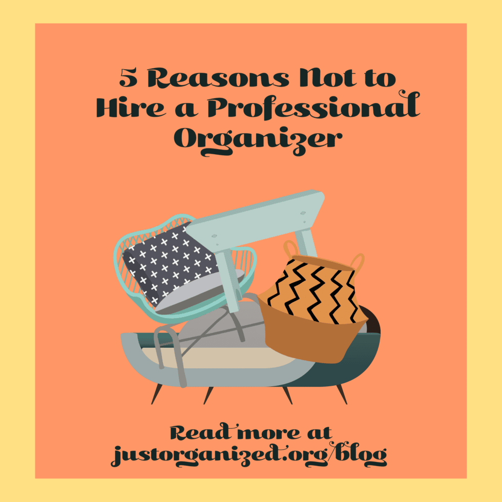 5 Reasons Not to Hire a Professional Organizer Just Organized by Taya