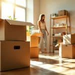 moving, unpacking and organizing